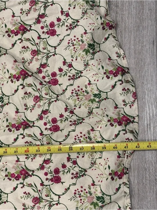 Jessica Simpson Cream Maxi Dress strapless floral garden tea party summer - Picture 6 of 7